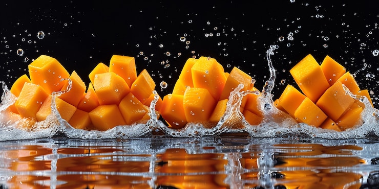 Foto gratuito still life di mango