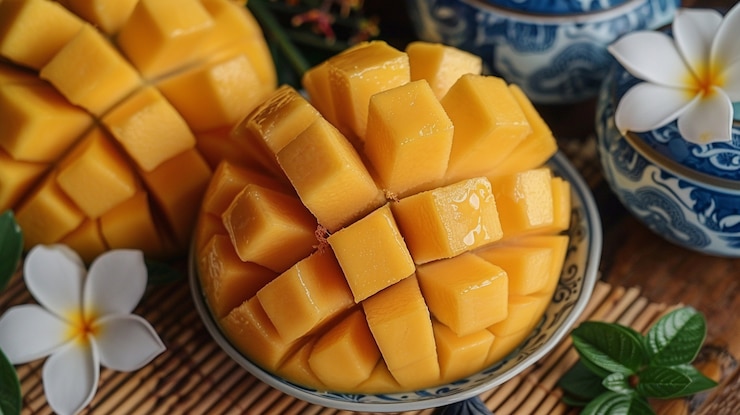 Foto gratuito still life di mango