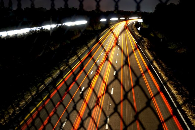 Strada con effetto di sfocatura