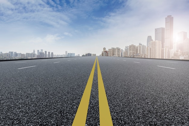 Strada del cemento finanziario del centro di Shanghai