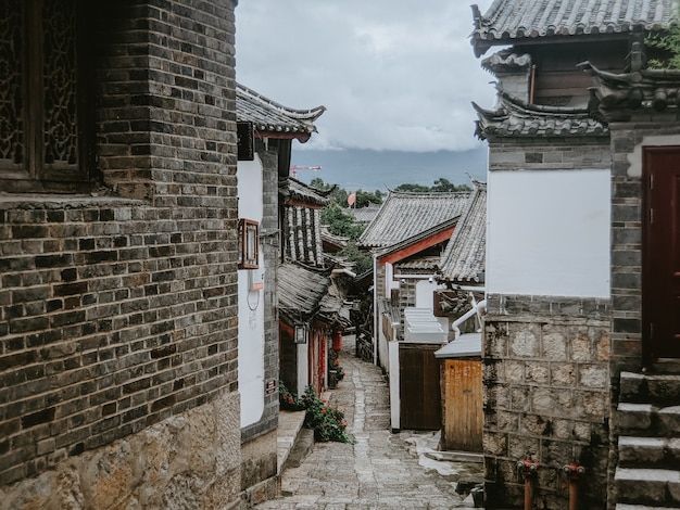 Strada nel villaggio di Bukchon Hanok, Seoul