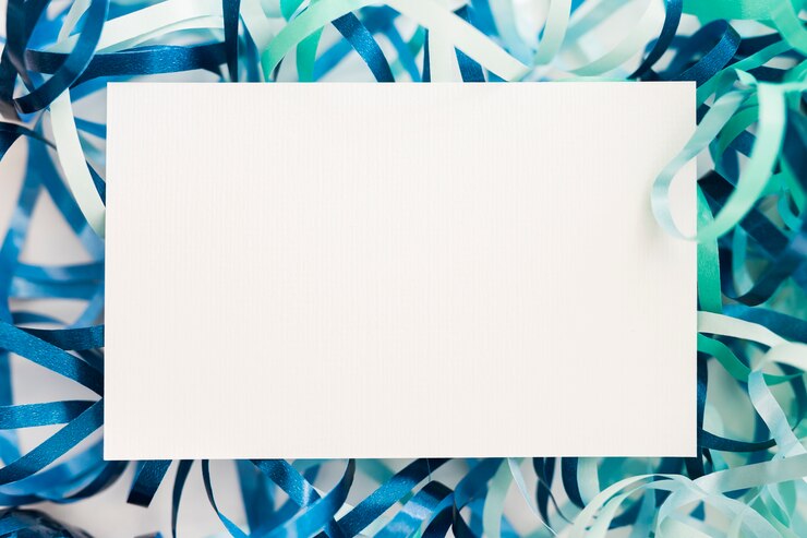 Foto gratuito streamer blu