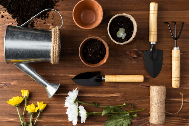 Strumenti di vista dall'alto per il giardinaggio