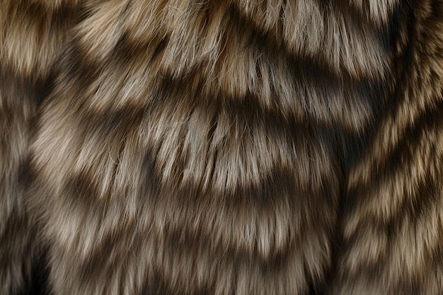Struttura della pelliccia del modello animale selvatico