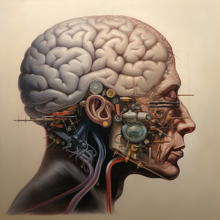 Foto gratuito struttura dettagliata del cervello umano