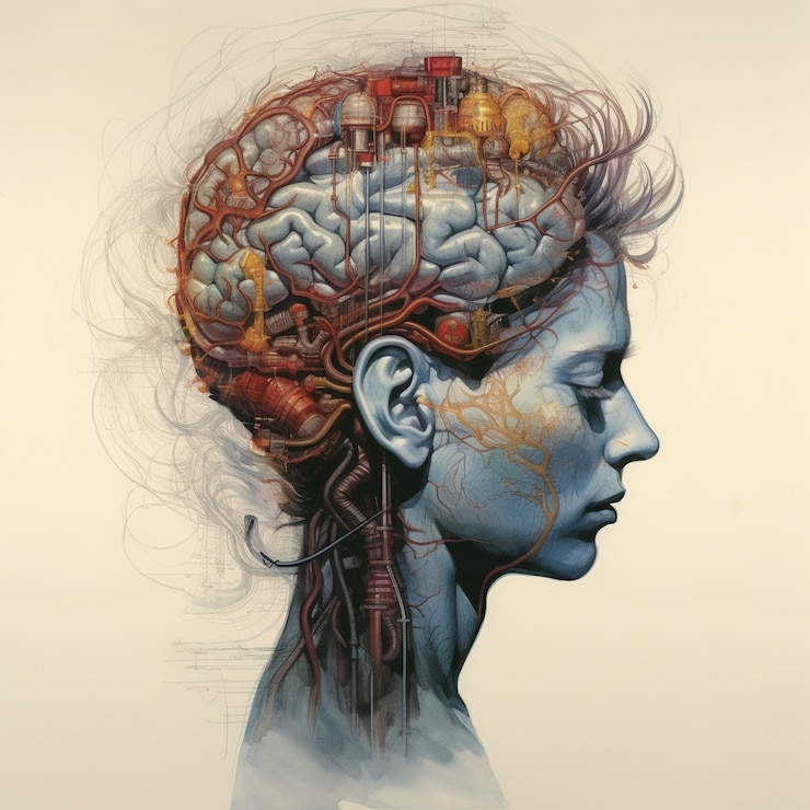 Foto gratuito struttura dettagliata del cervello umano
