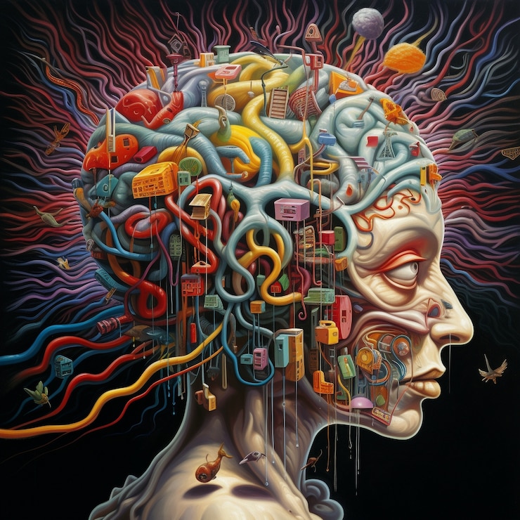 Foto gratuito struttura dettagliata del cervello umano