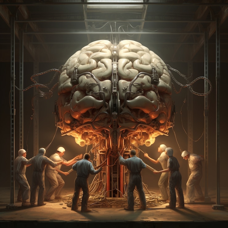 Foto gratuito struttura dettagliata del cervello umano
