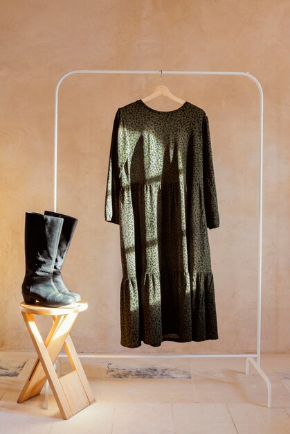 Studio con oggetti di scena per le foto di moda