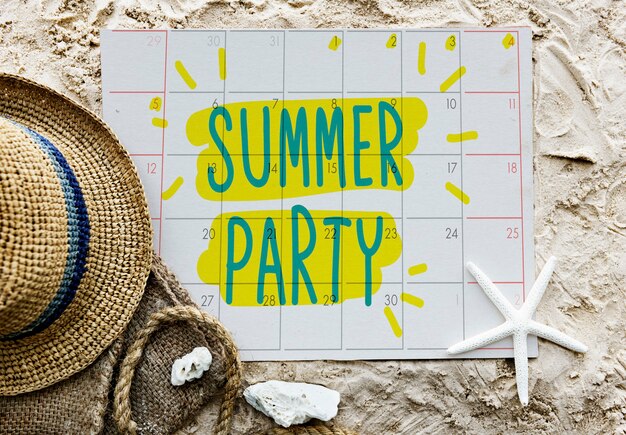 Summer Break Fun Party Banner Concept