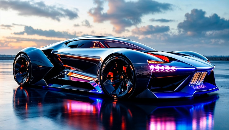 Foto gratuito supercar futuristica