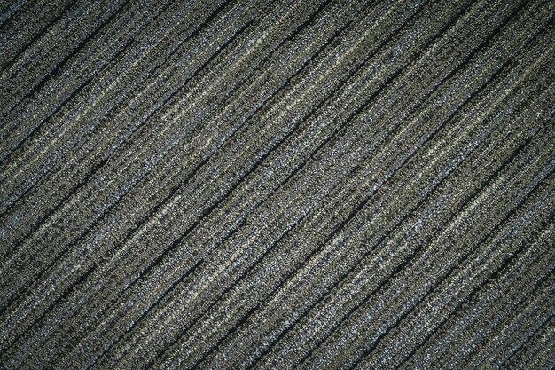 Superficie e moquette del tappeto di colore grigio e nero