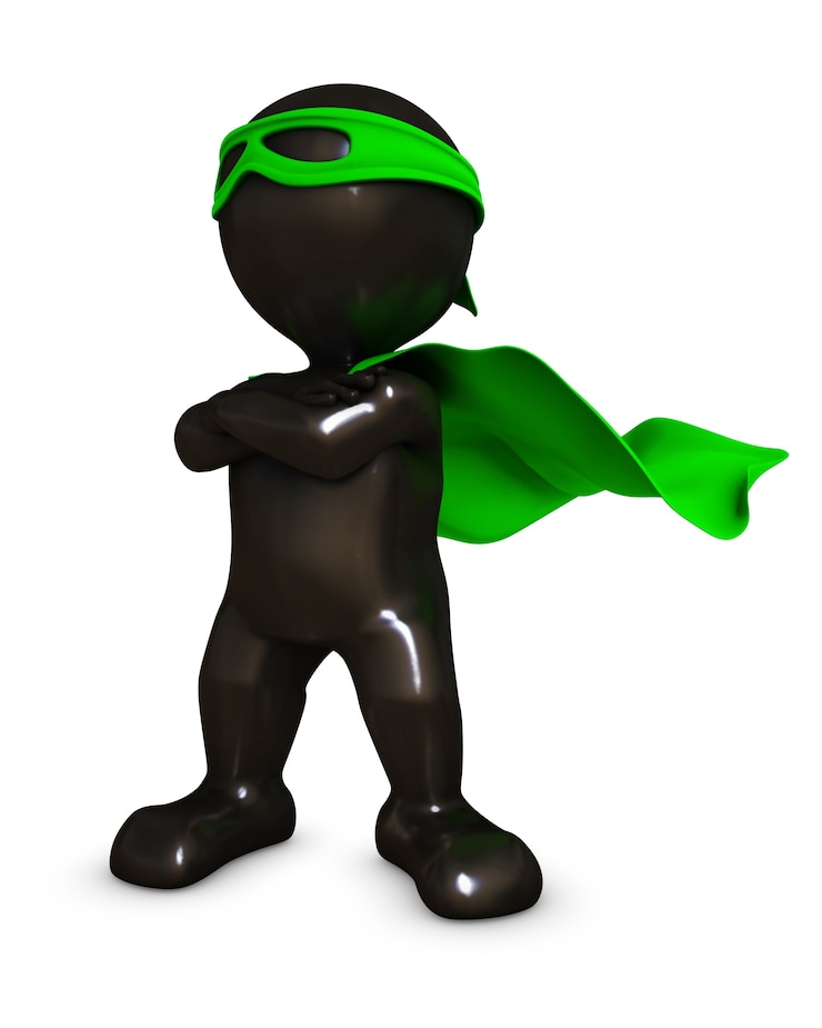Foto gratuito superheroe posa