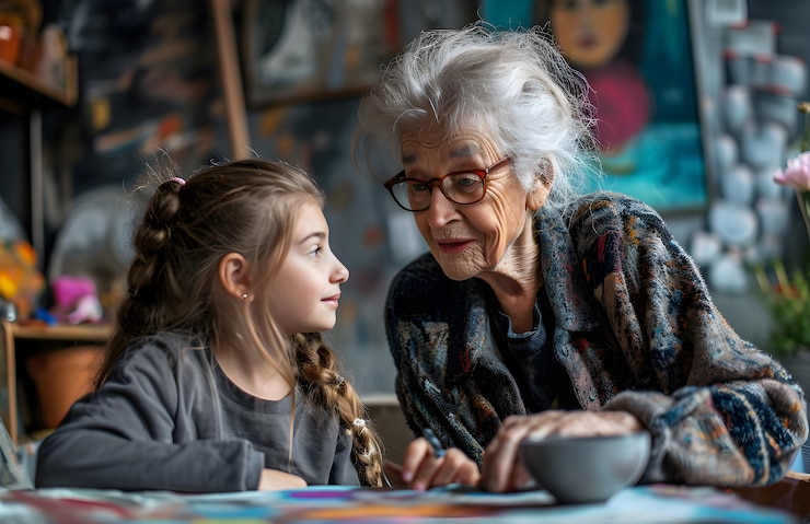 Foto gratuito supporto della comunità e gentilezza delle persone raffigurate in una scena in stile cinematografico