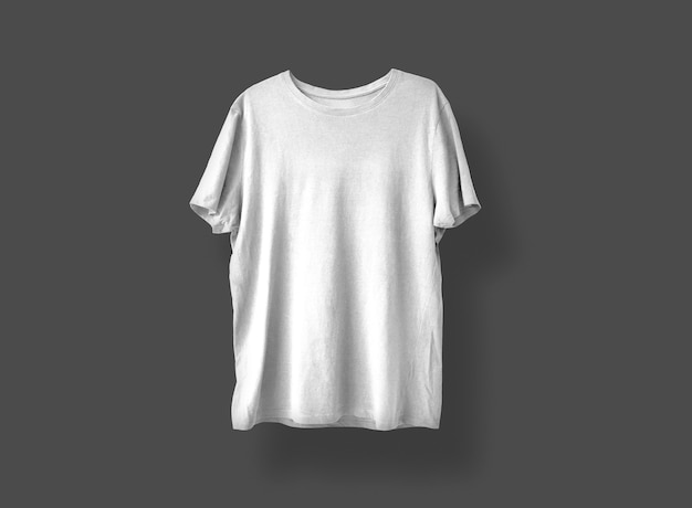 T-shirt grigio chiaro sul davanti