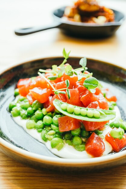 Tartare di tonno crudo e fresco