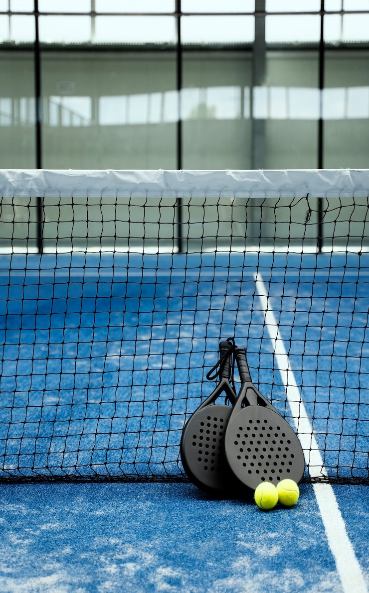 Foto gratuito tavolozze e palline ad alto angolo