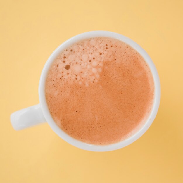 Tazza di caffè vista dall&#39;alto