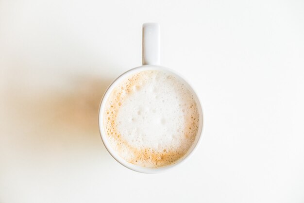 Tazza di caffè vista dall&#39;alto