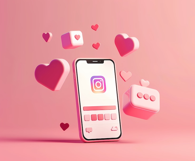 Foto gratuito telefone realistico in studio concetto di social media