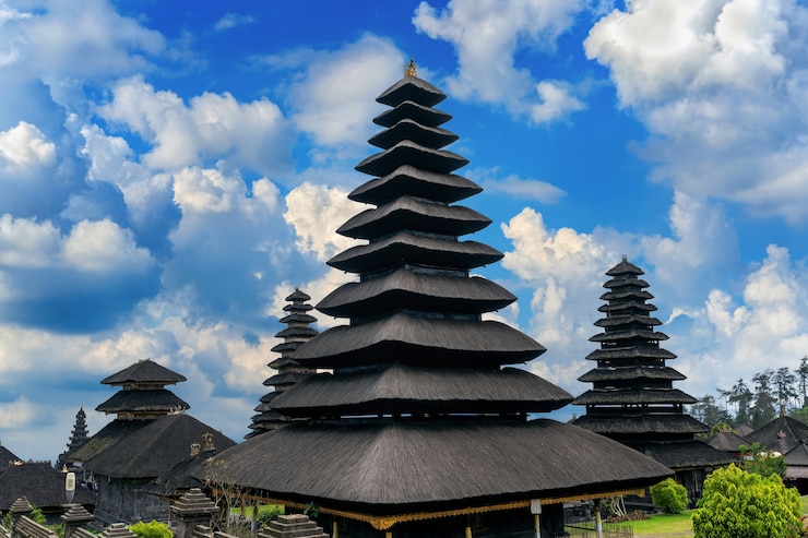 Foto gratuito tempio di besakih a bali, indonesia
