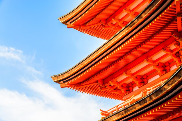 Tempio di dera di Kiyomizu a Kyoto al Giappone