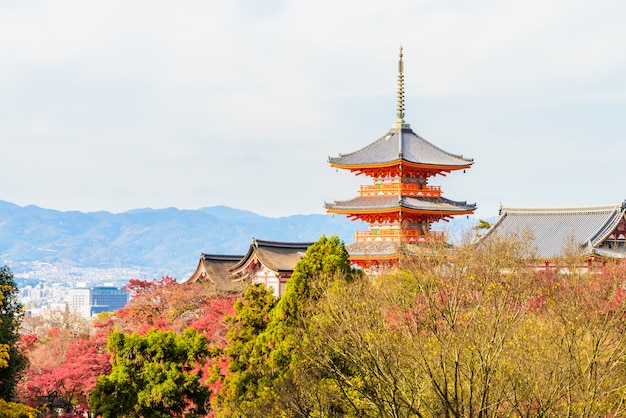 Tempio di dera di Kiyomizu a Kyoto al Giappone