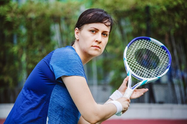 Tennista pronto per una partita