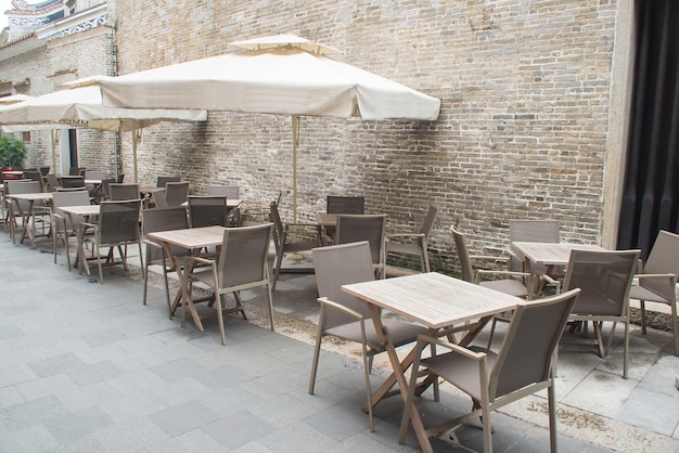 Terrazza pronto per i clienti