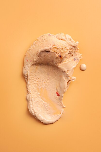 Testura di gelato al caramello