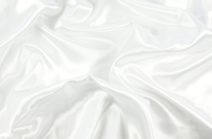 Foto gratuito texture di sfondo di raso bianco