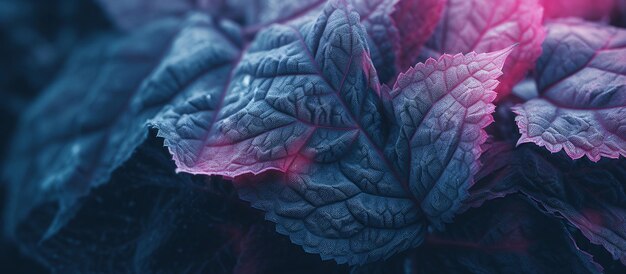 Texture macro naturale di belle foglie AI immagine generata