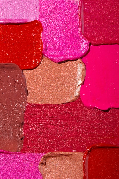 Texture rossetto in diversi colori