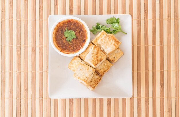 Tofu fritto - cibo sano