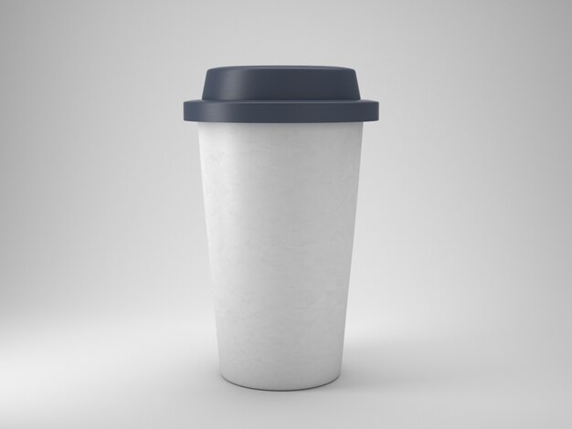Togliere la tazza di caffè in plastica