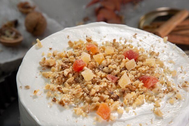 Torta deliziosa dall'alto