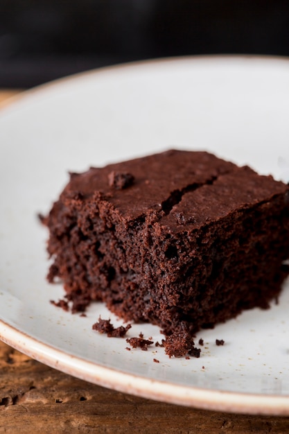 Torta fatta in casa fatta di cioccolato