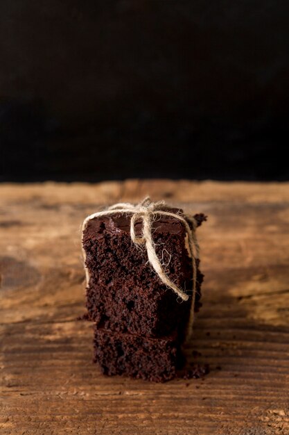 Torta fatta in casa fatta di cioccolato