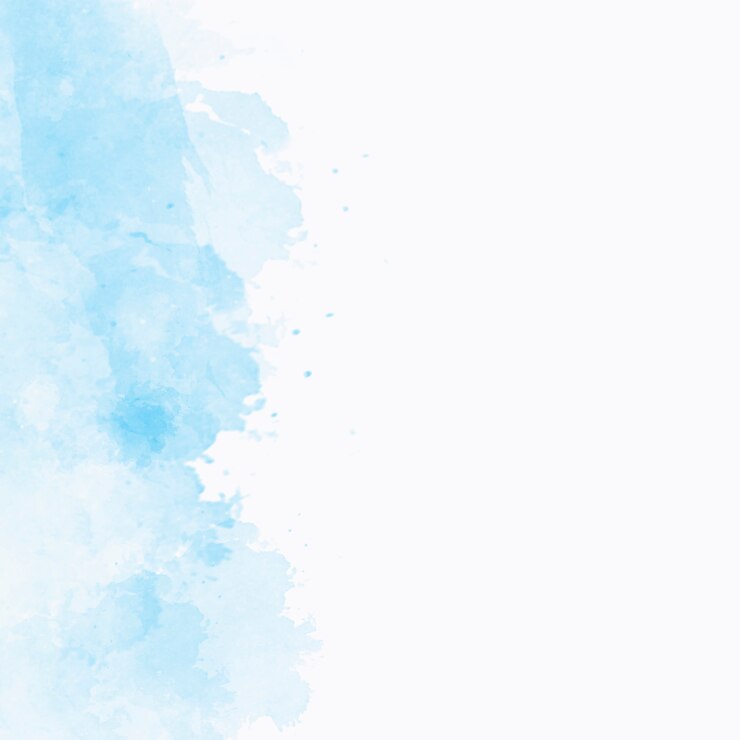 Foto gratuito trama acquerello blu con copyspace a destra