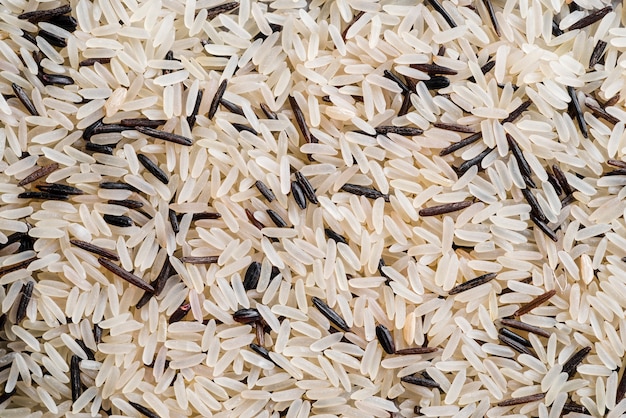 Trama di riso bianco e nero