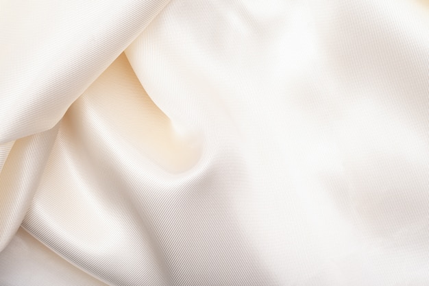 Trama di stoffa tessuto bianco come sfondo