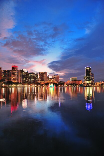 Tramonto del centro di Orlando