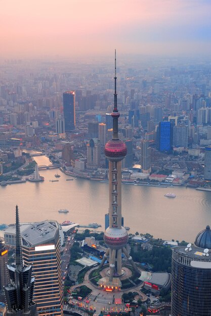 Tramonto di Shanghai