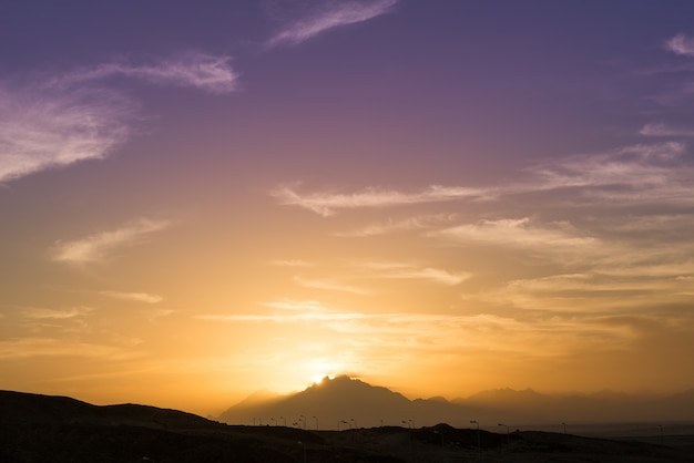 Tramonto sul Sahara