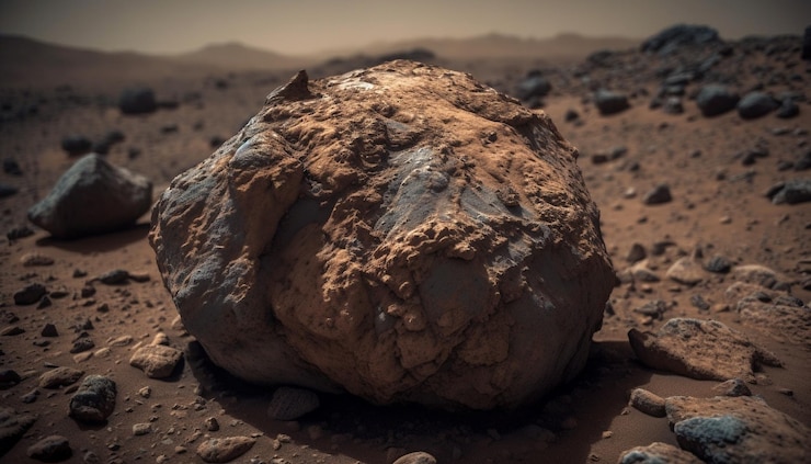 Foto gratuito tramonto sulla montagna di arenaria erosa bellezza africana generata dall'intelligenza artificiale