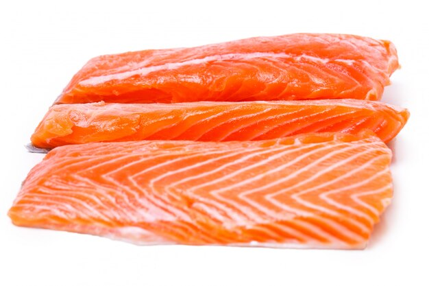 Trancio di salmone crudo