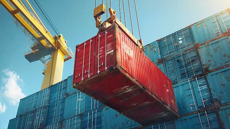 Foto gratuito trasporto e logistica dei prodotti