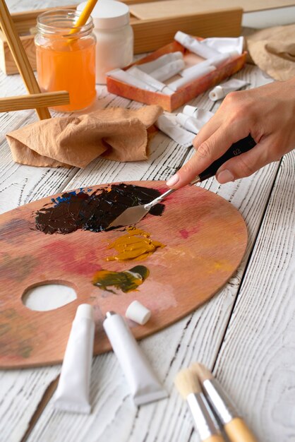 Tubi di vernice a olio per la pittura