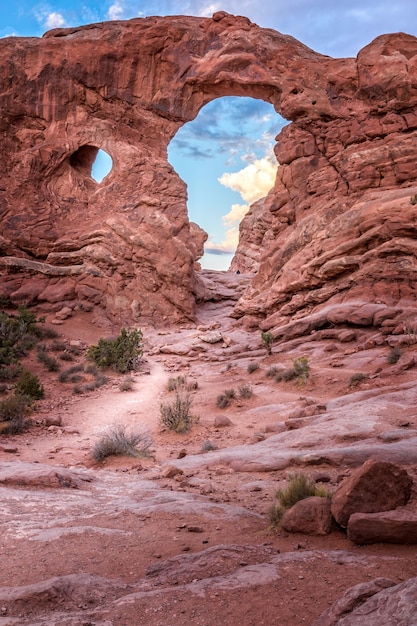 Turret Arch nel Parco Nazionale degli Arches, Utah