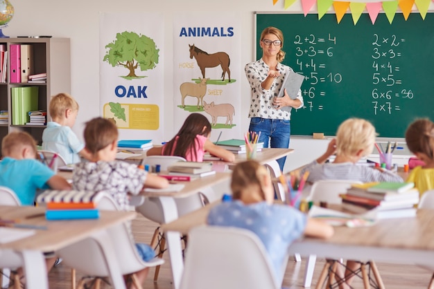 Tutti gli studenti durante la lezione